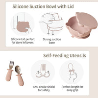 Baby Suction Bowl Set (Blush)
