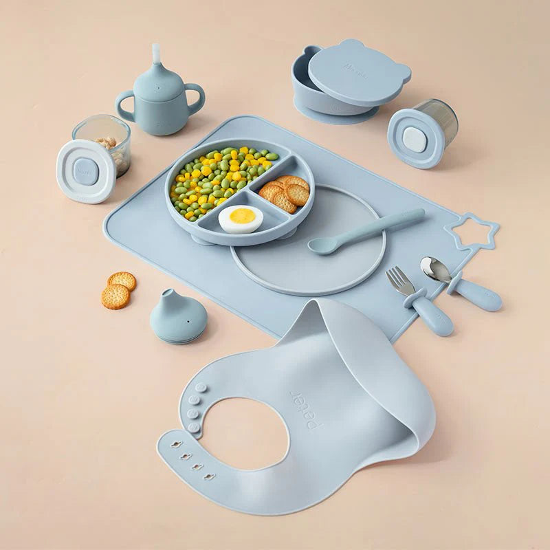 Luxe First Bites Gift Set (Ether/Sky Blue)