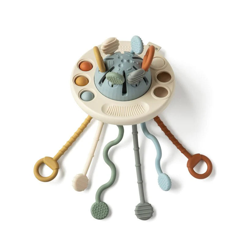 UFO Silicone Pulling Toy (Pearl Blue)