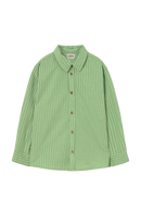 Striped Linen-Look Cotton Shirt