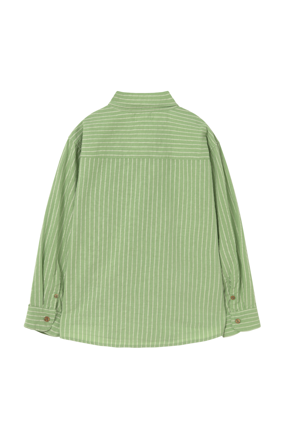 Striped Linen-Look Cotton Shirt