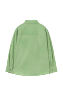 Striped Linen-Look Cotton Shirt