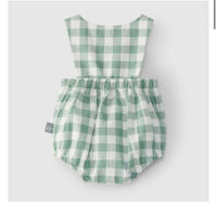 Shortie checkered with embroidery