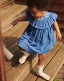 FRILL DRESS W. DECO EDGE