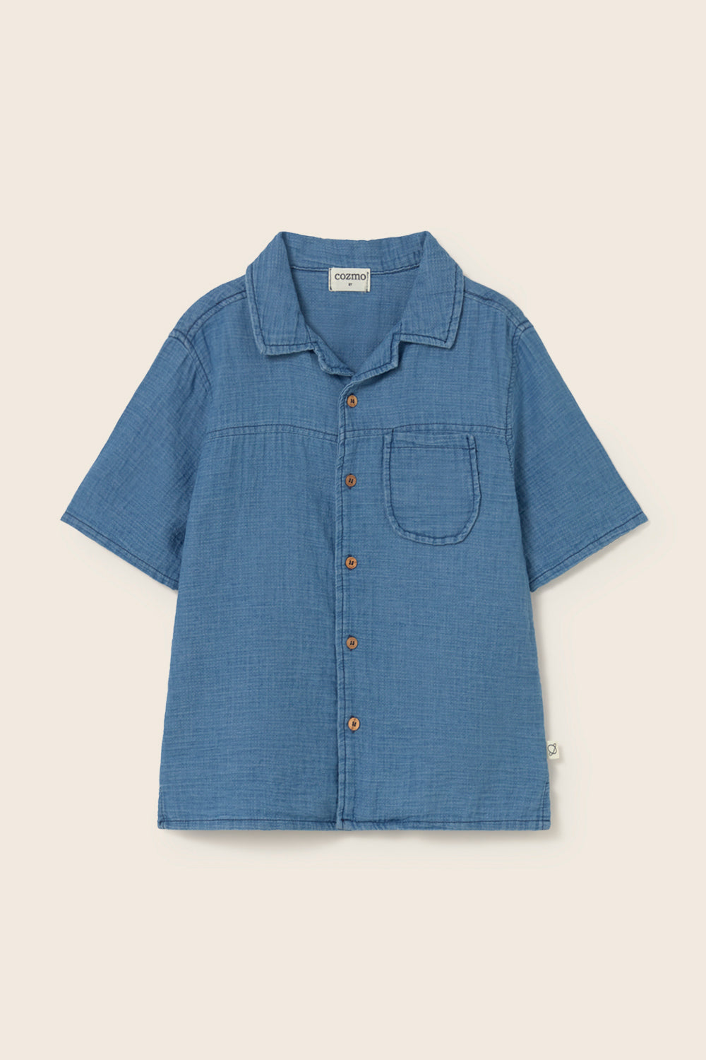 Denim Gauze Cotton Shirt