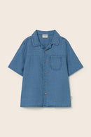 Denim Gauze Cotton Shirt