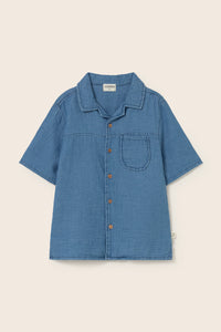 Denim Gauze Cotton Shirt