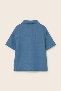 Denim Gauze Cotton Shirt
