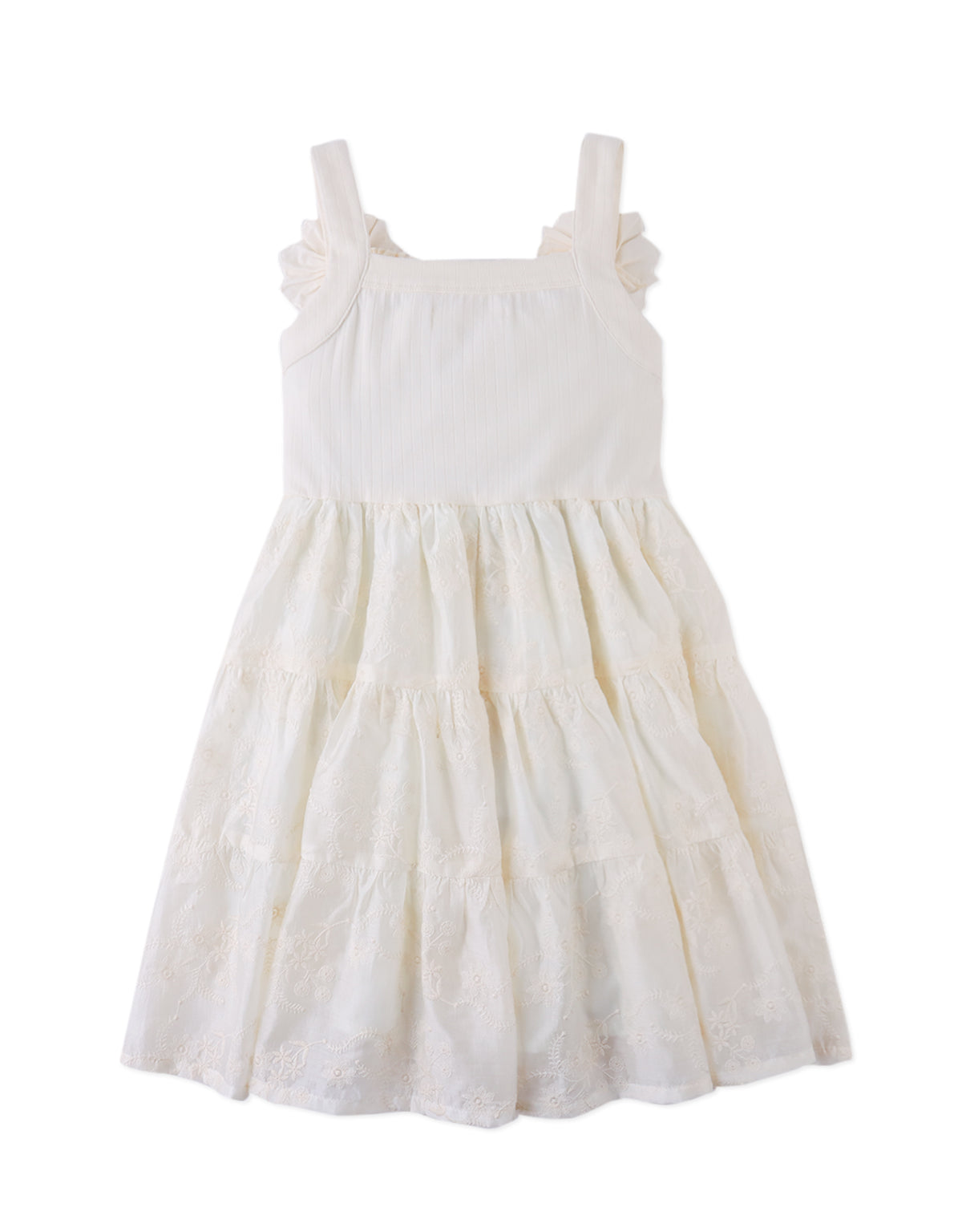Addison Dress with Corsage & Tiered Skirt