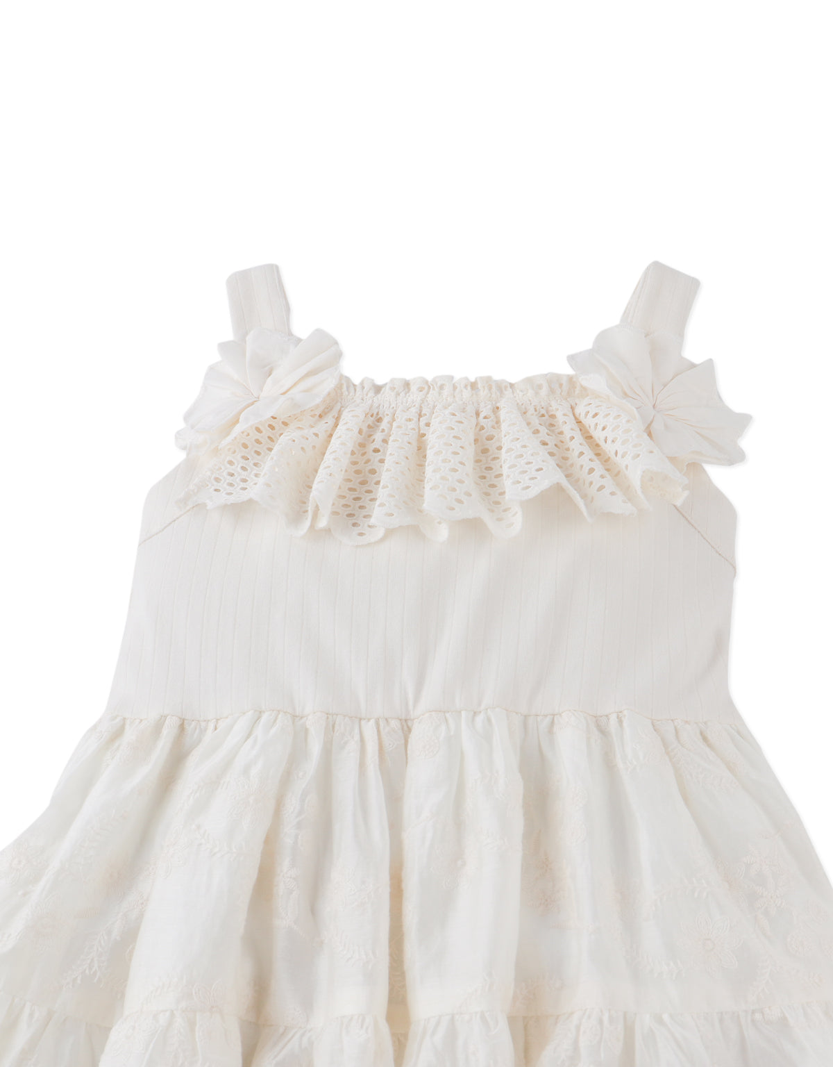 Addison Dress with Corsage & Tiered Skirt