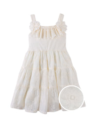 Addison Dress with Corsage & Tiered Skirt