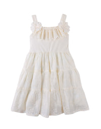 Addison Dress with Corsage & Tiered Skirt