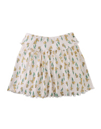 Cassandara Sweetheart Neckline Top and Ribbed Skort Set