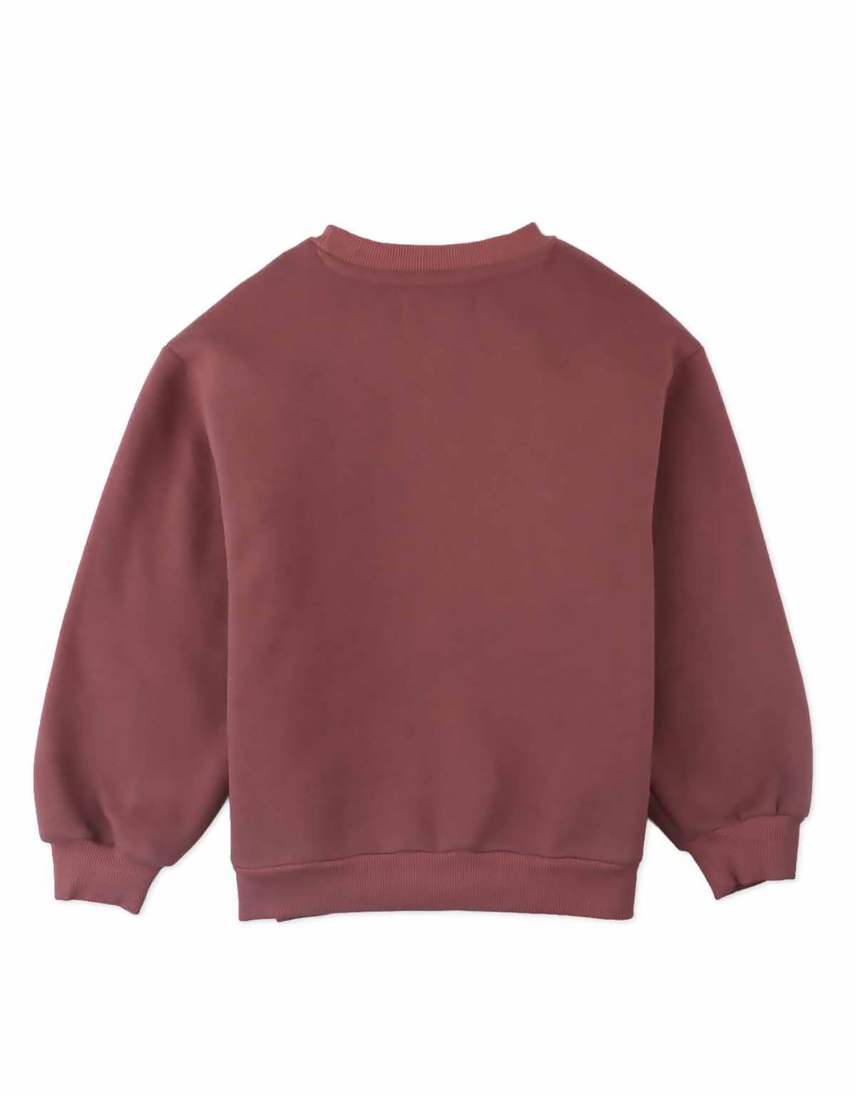 Ethel Crew-Neck Sweater with Twin Poodle Print and Bow Appliqués (Brown)