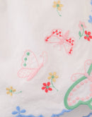 Jisoo Shorts with Butterfly Embroidery & Scalloped Edges