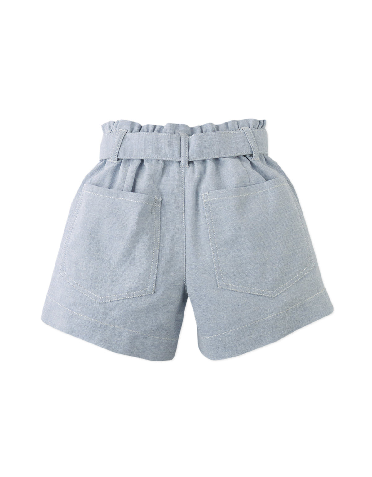 Amara Linen-like Cotton Shorts with Big Pockets, & Belt