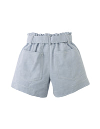Amara Linen-like Cotton Shorts with Big Pockets, & Belt