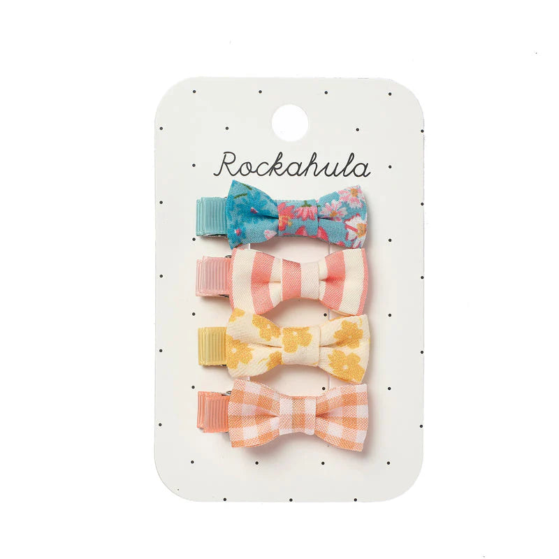 Heidi Floral Mini Bow Clip Set