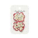 Martha Ditsy Scallop Bow Clips