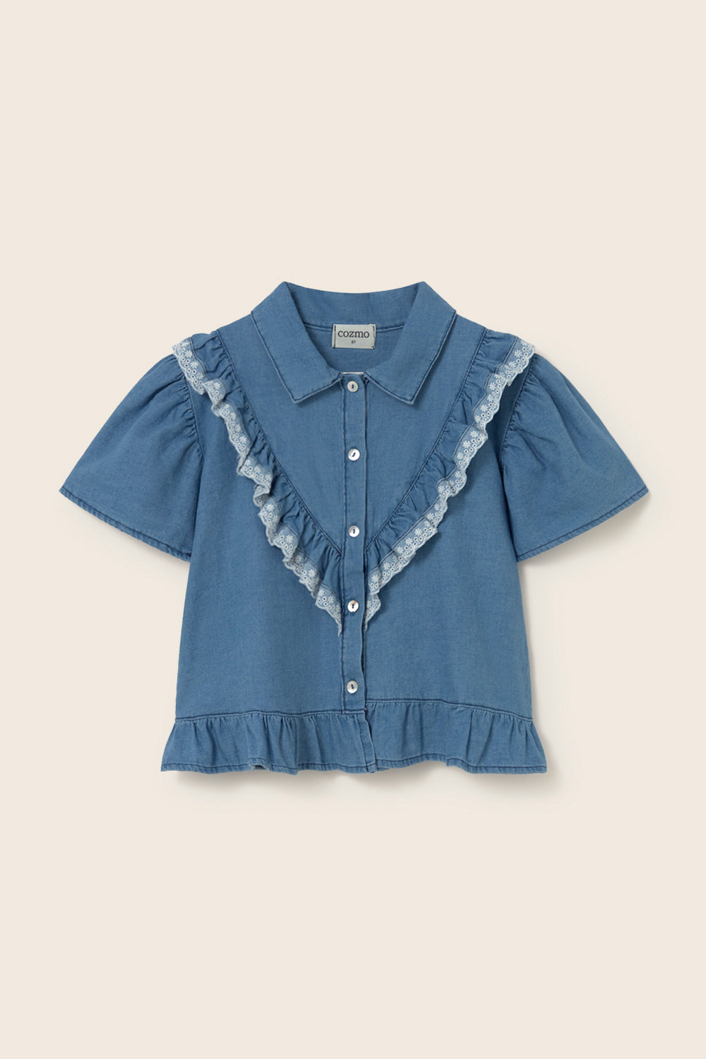 Chambray Denim Blouse