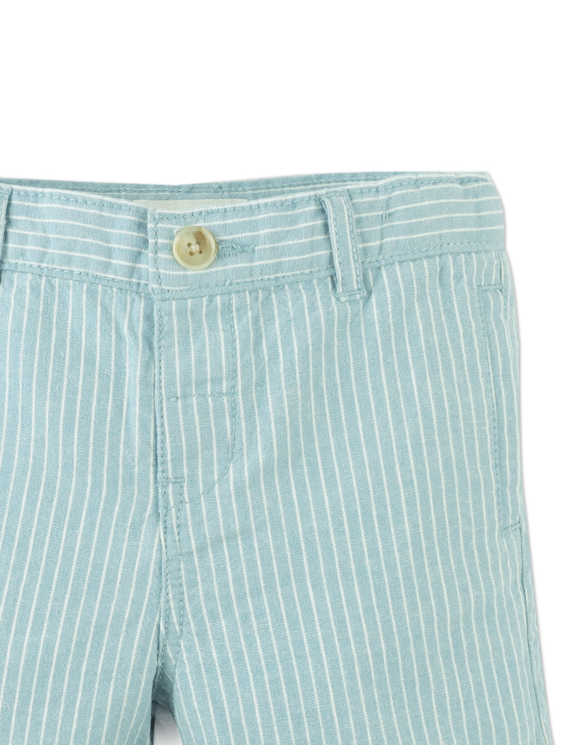 Baby Louis Cotton Linen Striped Chino Shorts