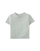 Baby Sumra Henley Tee with Contrast Thread Button