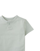 Baby Sumra Henley Tee with Contrast Thread Button