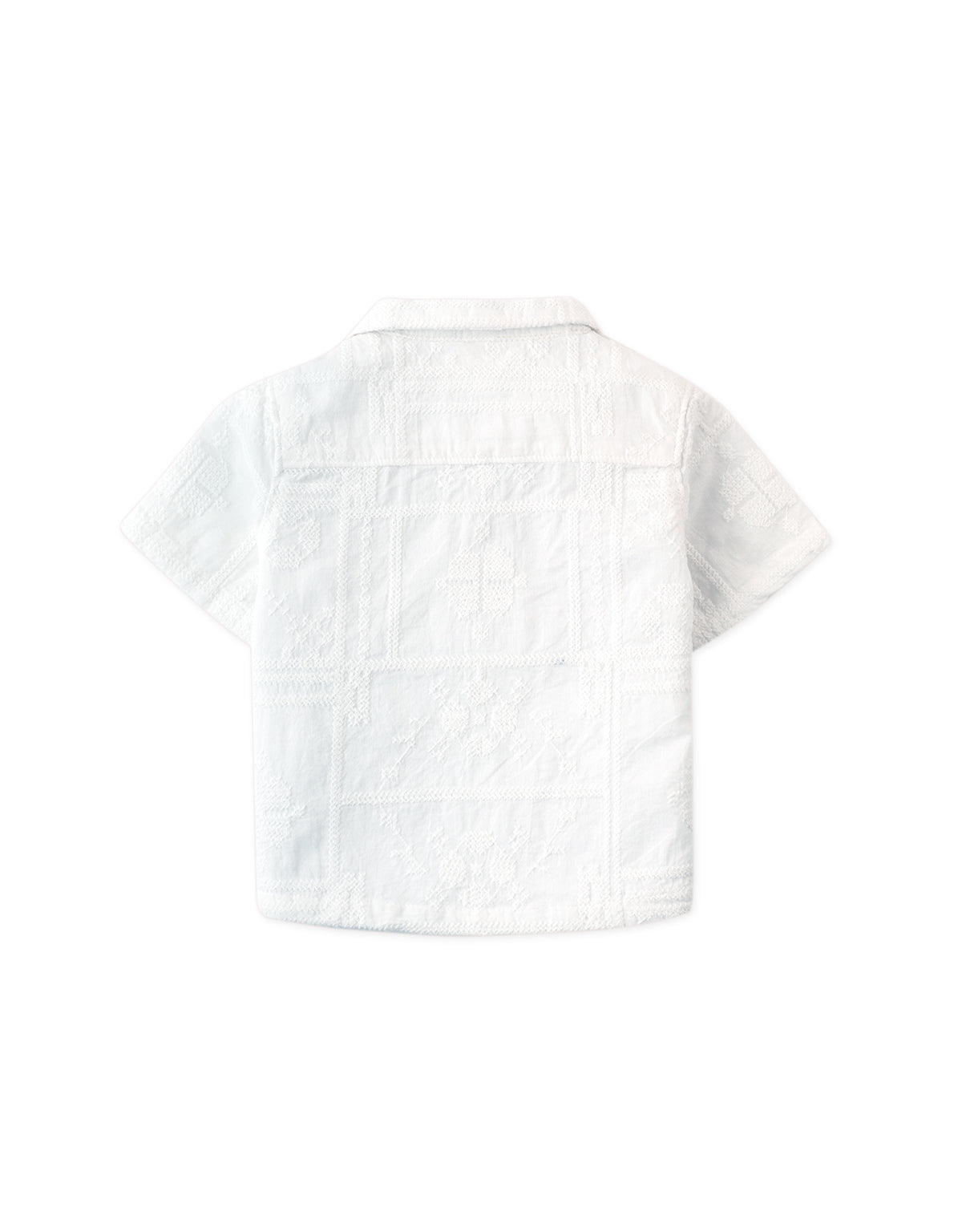 Baby Timothy Embroidered Camp Collar Shirt
