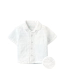 Baby Timothy Embroidered Camp Collar Shirt