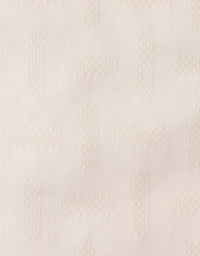 Baby Dot Textured Pattern Extended Collar Band Shirt