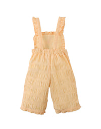 Baby Cocona Checkered Jumpsuit with Embroidery