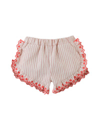 Baby Juria Apron Blouse & Shorts Set with Scallop Ruffles