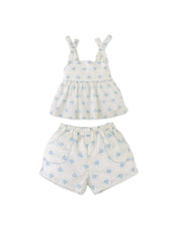 Baby Dallas Tunic Blouse & Shorts Set with Scalloped Details