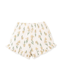 Baby Andi Ribbed Top &  Printed Pointelle Shorts Set