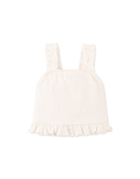 Baby Andi Ribbed Top &  Printed Pointelle Shorts Set