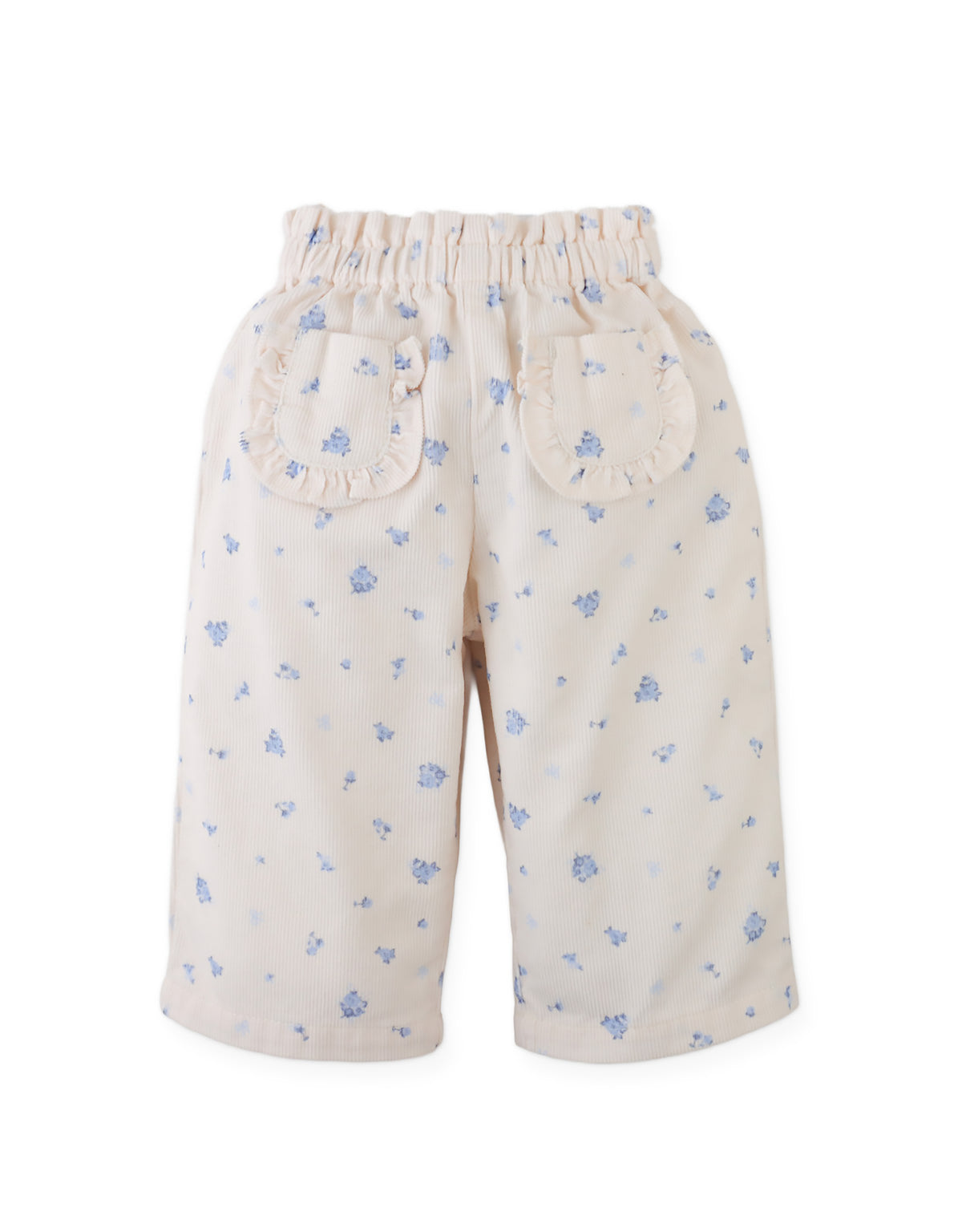 Baby Precious Pincord Pants with Ruffled Pockets (Offwhite)