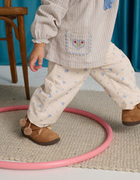 Baby Precious Pincord Pants with Ruffled Pockets (Offwhite)