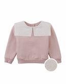Baby Clarita Pullover with Embroidered Sailor Collar (Pink)