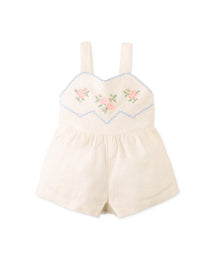 Baby Genny Playsuit with Embroidered Bib