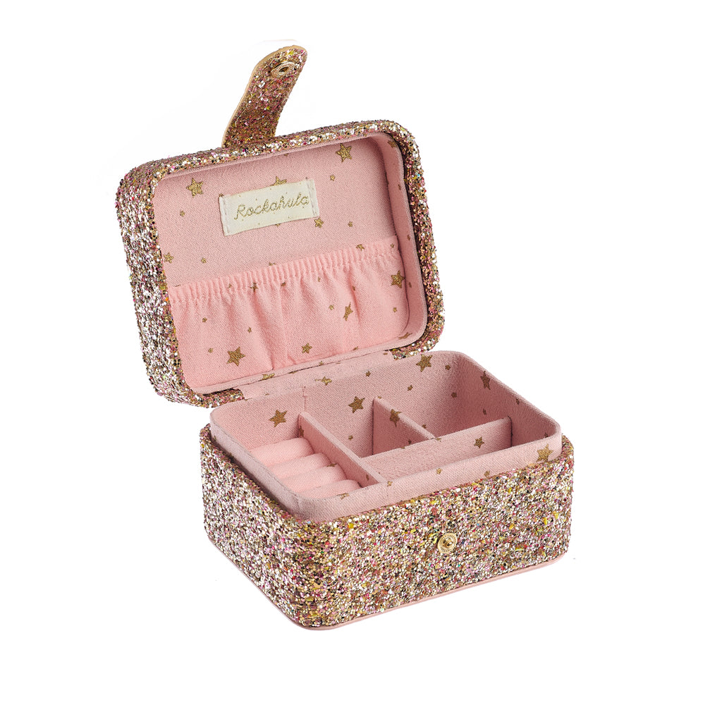 Confetti Glitter Gold Jewellery Box