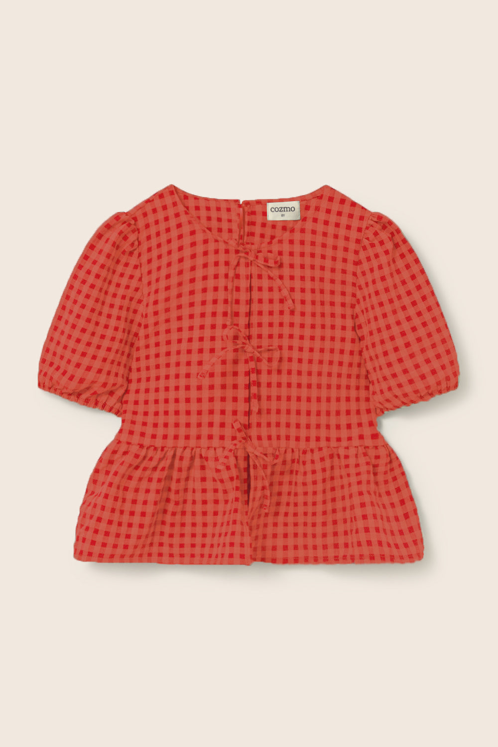 Gingham Cotton Blouse