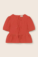 Gingham Cotton Blouse