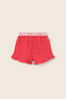 Gingham Cotton Shorts