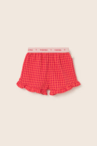 Gingham Cotton Shorts