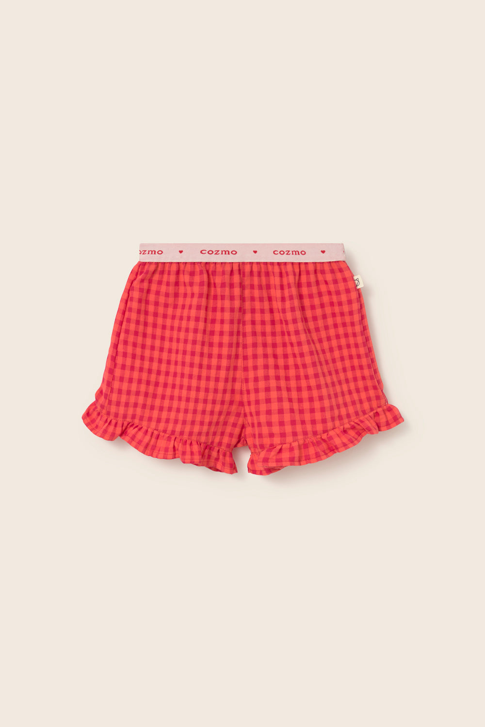 Gingham Cotton Shorts