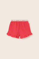 Gingham Cotton Shorts