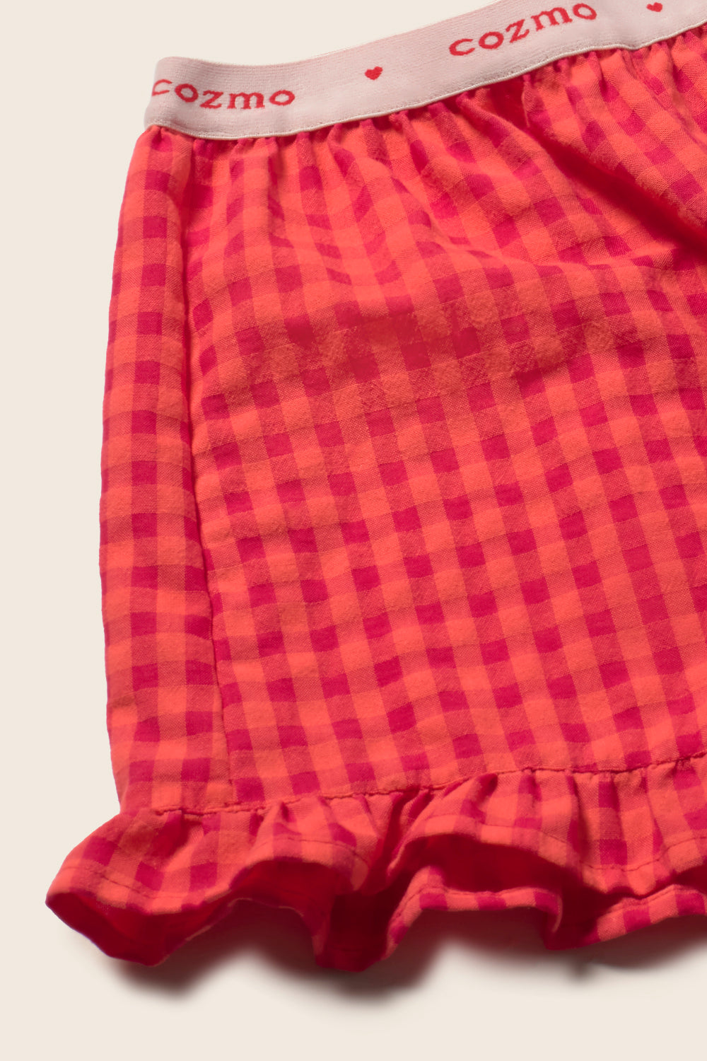 Gingham Cotton Shorts
