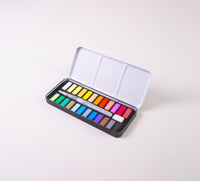 Watercolor Palette (24 Colors + Brush)