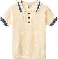 KNITTED PATTERN POLO