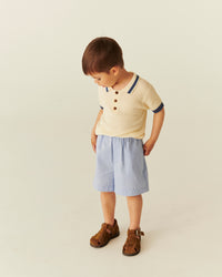 KNITTED PATTERN POLO